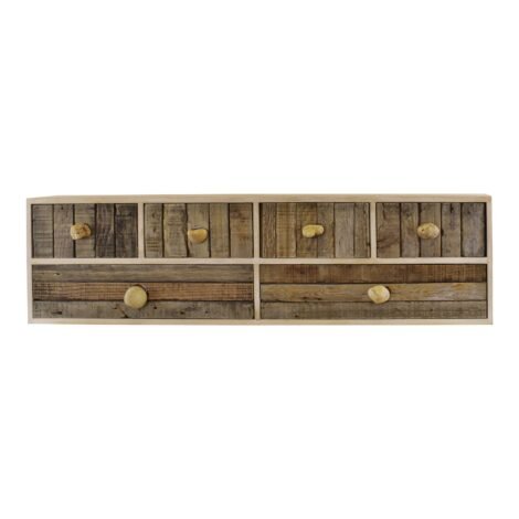 Driftwood Effect Drawers With Pebble Handles