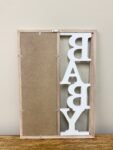 Baby Three Photograph Wooden Frame 43cm 3 - The Rustic Home