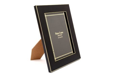 Black And Gold Edged Photo Frame 5×7″