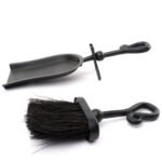 Black Crook Handled Hearth Tidy 2 - The Rustic Home