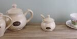 Country Cottage Cream Ceramic Sugar Bowl With Lid Spoon 3 - The Rustic Home