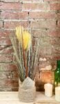 Faux Grasses Wrapped In Hesian Collar Rope Base 3 - The Rustic Home