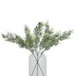 Frosted Pine Tall Stem With Pinecones 4 - The Rustic Home
