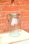 Glass Flower Vase with Handles Daisy Bubble Design 17cm 3 - The Rustic Home