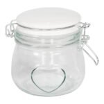 Glass Storage Jar With Heart - Small