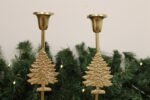 Gold Christmas Tree Candle Stick Holder 4 - The Rustic Home