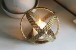Gold Coloured Ball Candle Holder 3 - The Rustic Home