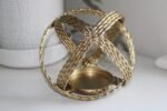 Gold Coloured Ball Candle Holder 4 - The Rustic Home
