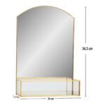 Gold Metal Table Mirror 3 - The Rustic Home