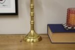 Gold Pillar Candlestick Medium 3 - The Rustic Home
