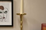 Gold Pillar Candlestick Medium 4 - The Rustic Home