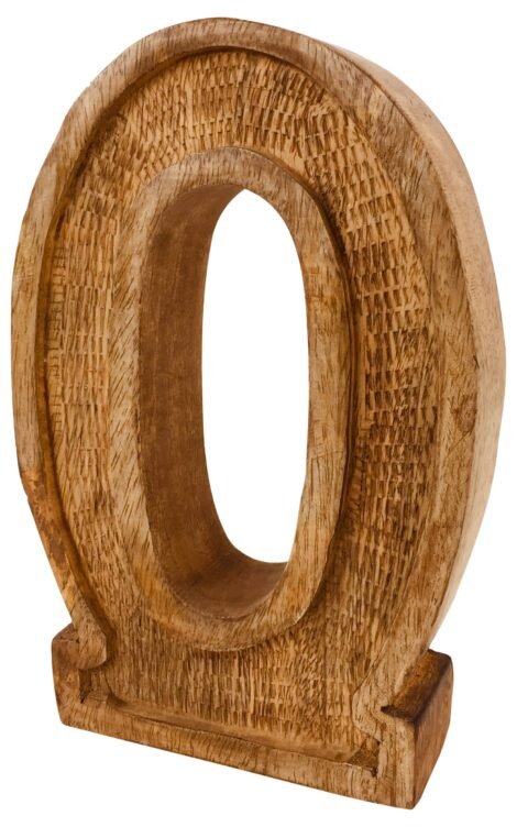 Hand Carved Wooden Embossed Single Letters