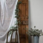 LED Winter Garland With Eucalyptus And Lambs Ear 2 - The Rustic Home