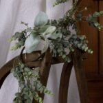 LED Winter Garland With Eucalyptus And Lambs Ear 3 - The Rustic Home