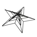 Matt Black Convexed Medium Star Frame 2 - The Rustic Home