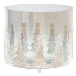 Noel Collection Large Christmas Tree Crackled Candle Holder