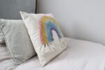 Rainbow Tassel Square Scatter Cushion 4 - The Rustic Home