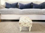 Roses Design Fabric Footstool with Drawer 3 - The Rustic Home