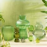 Selina Glass Vase Green 4 - The Rustic Home