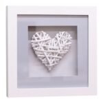 Set of 4 Be Kind Woven Heart Frames 4 - The Rustic Home