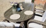 Set of Four Stripey Woven Place Mats 3 - The Rustic Home