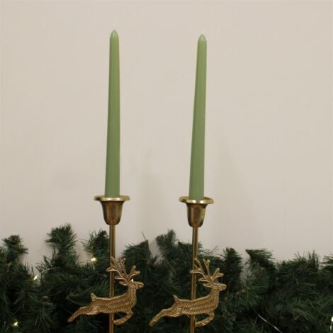 Set of Two Fig and Wood Sage Taper Candles