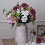 Shabby Pink Single Hydrangea 4 - The Rustic Home