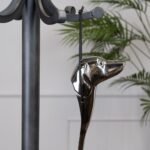 Silver Nickel Dog Head Detail Shoe Horn 3 - The Rustic Home