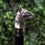 Silver Nickel Horse Bottle Stopper 2 - The Rustic Home