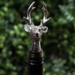 Silver Nickel Reindeer Bottle Stopper 2 - The Rustic Home