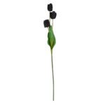 Tall Black Triple Tulip Stem 3 - The Rustic Home