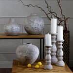 Tiber Large Stone Ceramic Vase 3 - The Rustic Home