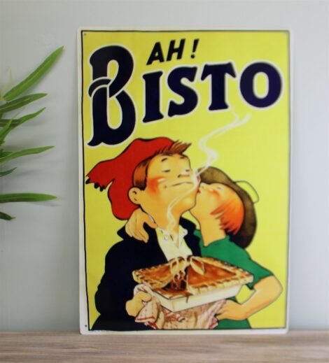 Vintage Metal Sign - Retro Advertising - Ah Bisto