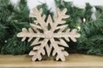 Wooden Snowflake Decoration Small 3 - The Rustic Home