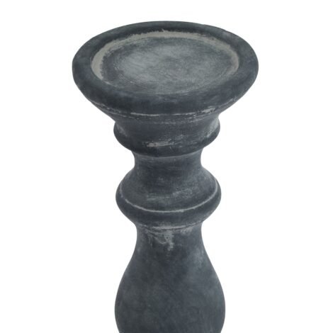 Amalfi Grey Column Candle Holder