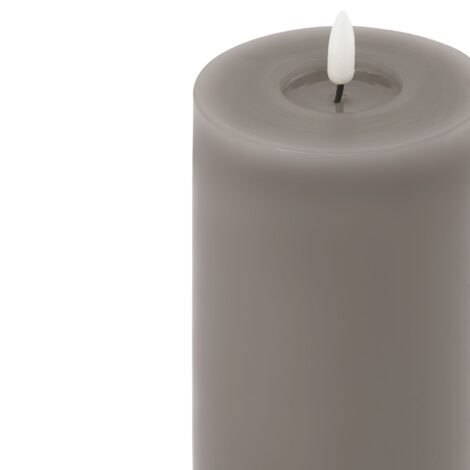 Luxe Collection Melt Effect 3.5×9 Grey LED Wax Candle