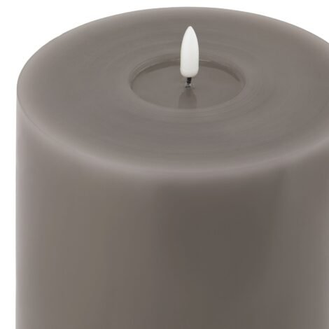 Luxe Collection Melt Effect 6×12 Grey LED Wax Candle