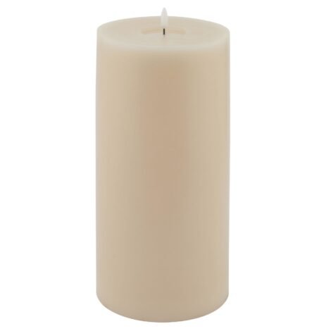 Luxe Collection Melt Effect 6×12 Taupe LED Wax Candle