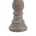 Siena Brown Column Candle Holder 2 - The Rustic Home