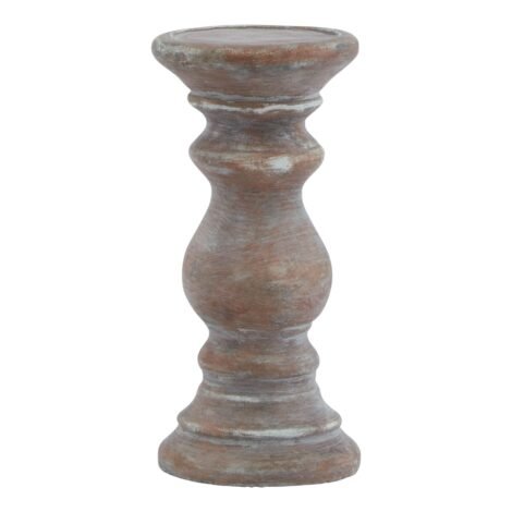 Siena Small Brown  Column Candle Holder