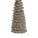 Small Beige Cedar Tree With Star 2 - The Rustic Home