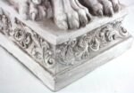 Stone Effect Sitting Lion Statue 3 - The Rustic Home