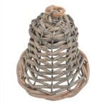 The Noel Collection Small Wicker Bell Decoration 2 - The Rustic Home