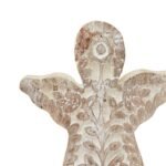 White Wash Collection Patterned Large Angel Decoration 2 - The Rustic Home