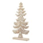 White Wash Collection Wooden Large Tiered Tree Decoration