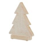 White Wash Collection Wooden Patterned Decorative Tree