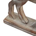 White Wash Collection Wooden Reindeer Decoration 3 - The Rustic Home