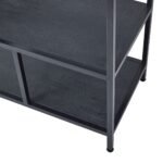 Large Black Multi Shelf Unit 2 - The Rustic Home