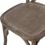 Light Oak Cross Back Dining Chair 2 - The Rustic Home