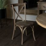 Light Oak Cross Back Dining Chair 4 - The Rustic Home